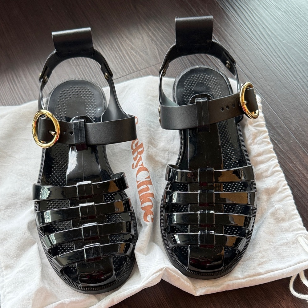 See by Chloe Jelly Fisherman Sandals 36